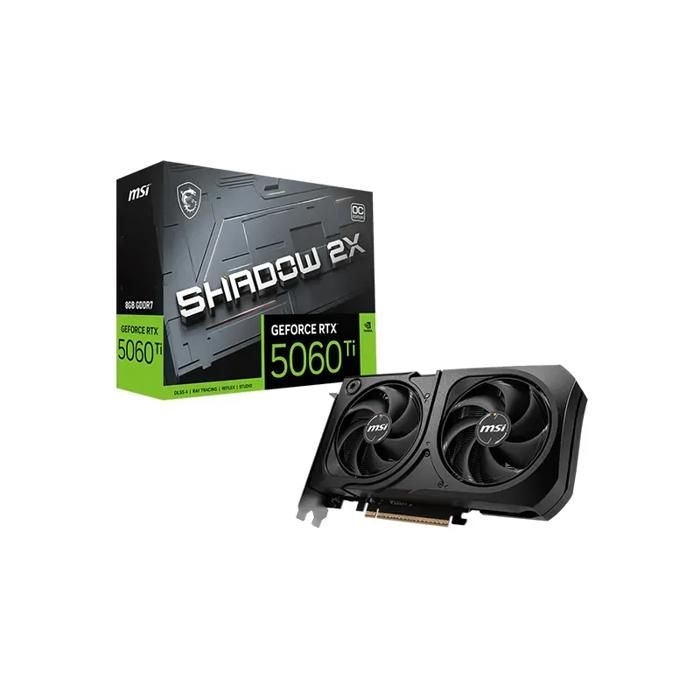 MSI Carte Graphique GeForce RTX 5060 Ti 8G SHADOW 2X OC PLUS BULK