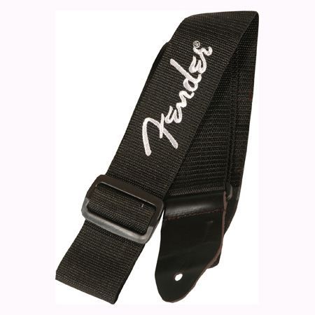 FENDER POLY LOGO-BK GR - Sangles