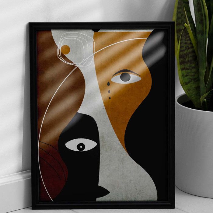 Tableau Décoratif - Douceur Élégante - 60 x 90 cm - Multicolore - Design Contemporain