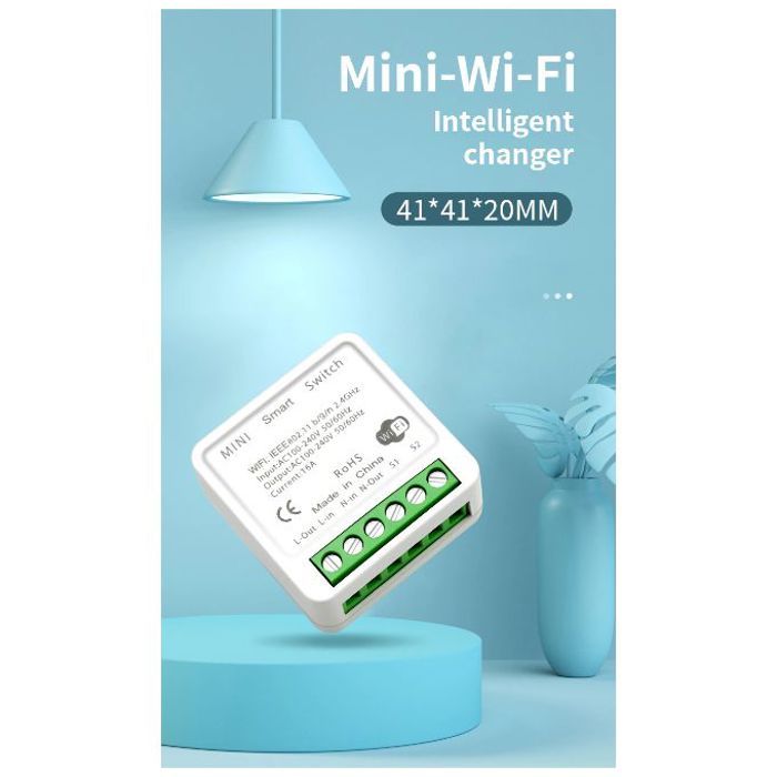 Mini interrupteur de commande 16a fonctionne avec alexa google home yandex alice