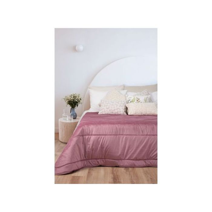 Couverture Douce Double Face Velvet Portugal - Rose - 240x260cm