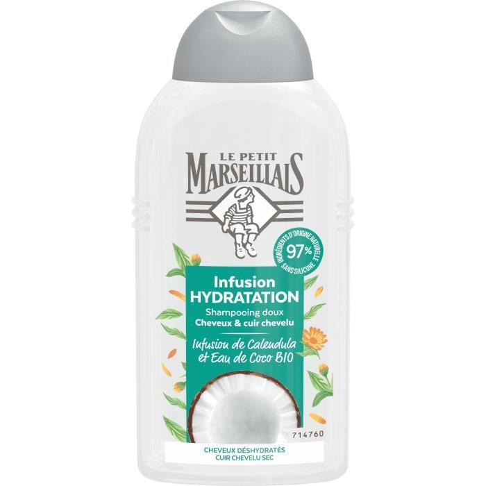Le Petit Marseillais Shampooing Hydratation Légèreté et Eau de Coco Bio 250ml