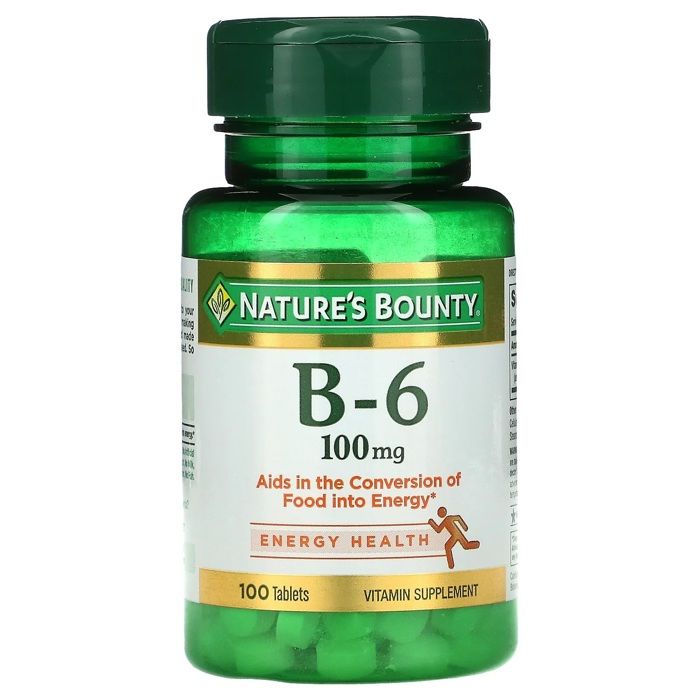 Nature'S Bounty Vitamine B-6, 100 mg, 100 comprimés - Made in USA
