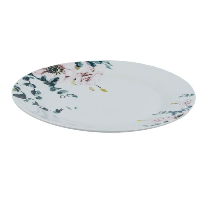 Assiette Plate 10.5" Porcelaine Rizière AU22109 Nouveau - Couleur Aléatoire