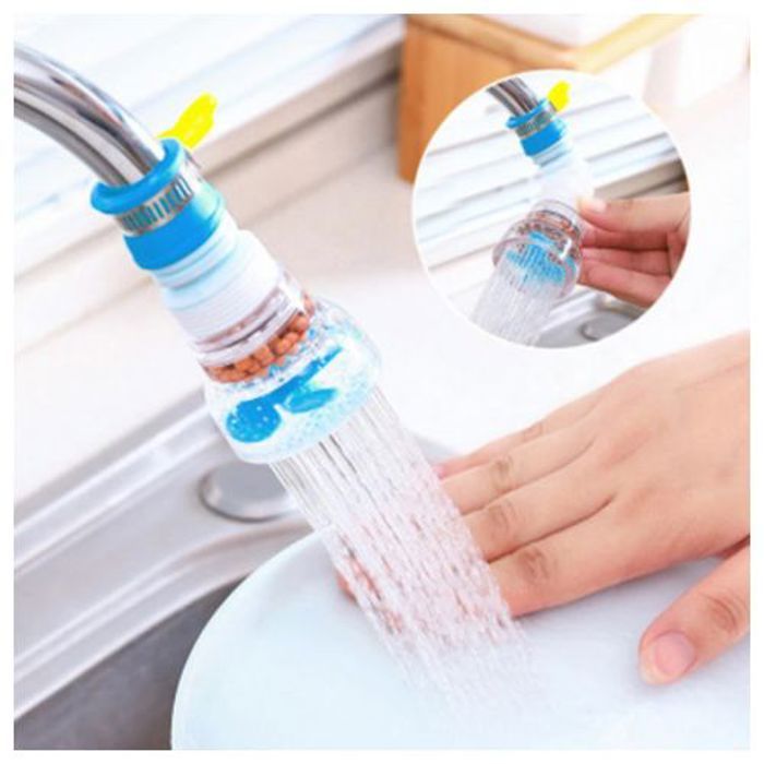 Prolongateur de robinet de cuisine Flexible, 360 réglable, filtre à eau anti éclaboussures, filtre diffuseur