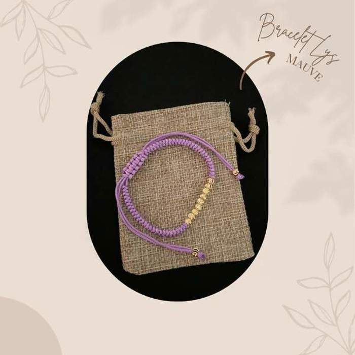 Bracelet - Lys - Mauve - Acier inoxydable - Femme - Adulte