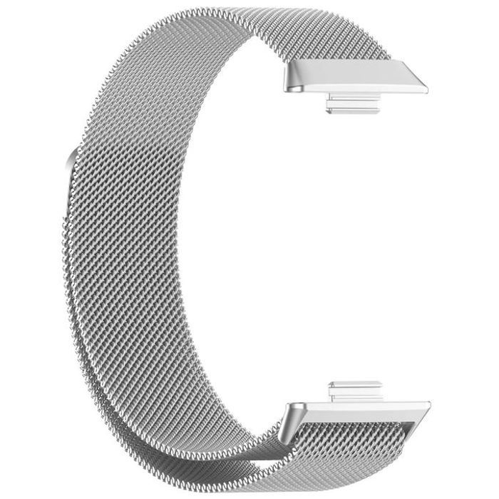Bracelet à boucle milanaise Argent en acier inoxydable pour Huawei Watch Fit 3