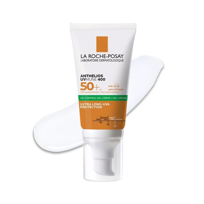 La Roche Posay - Anthelios Gel-Crème Solaire Visage Anti-picotement oculaire - peau grasse et sensible - SPF50+ - 50ml