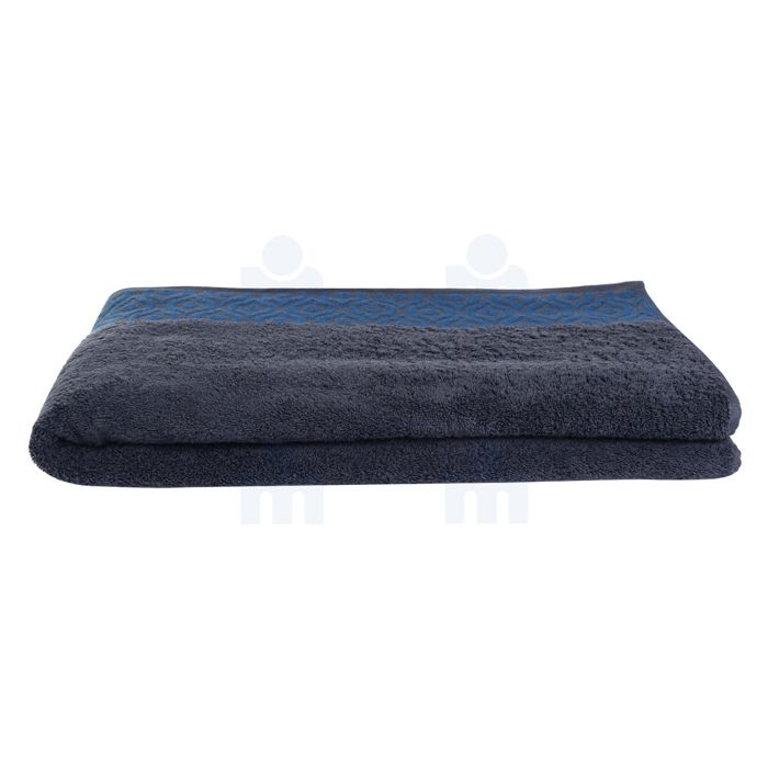 Serviette jacquard 550 GSM F856 70X140cm grise x1 pièce