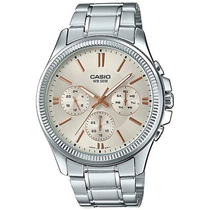 Montre - CASIO - MTP-1375D-7A2 - Quartz - Étanche 50m - Bracelet en acier inoxydable