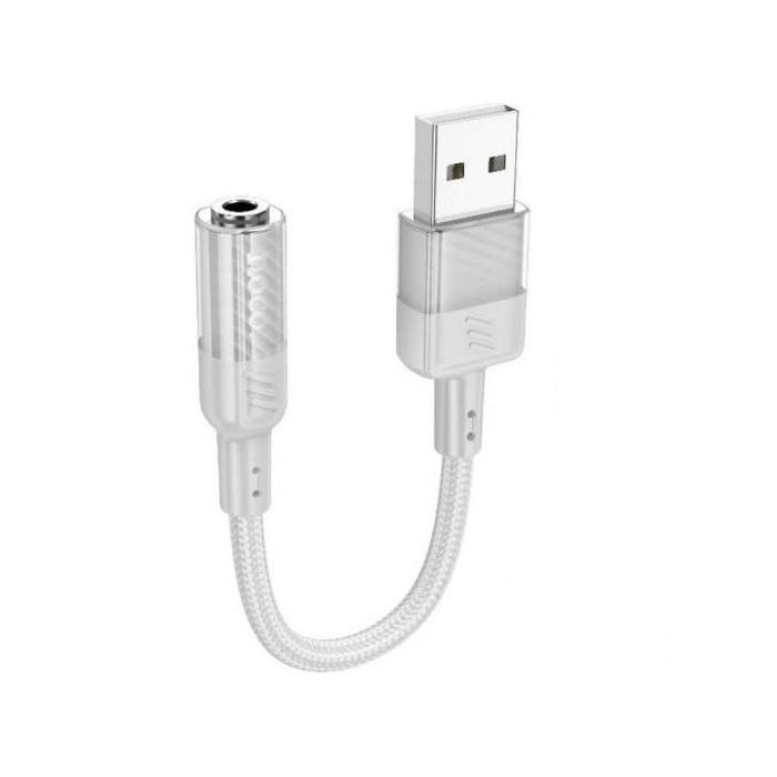 Adaptateur audio - HOCO - LS37 - USB-A vers Jack 3,5 mm - Léger et durable - Prise en charge du microphone