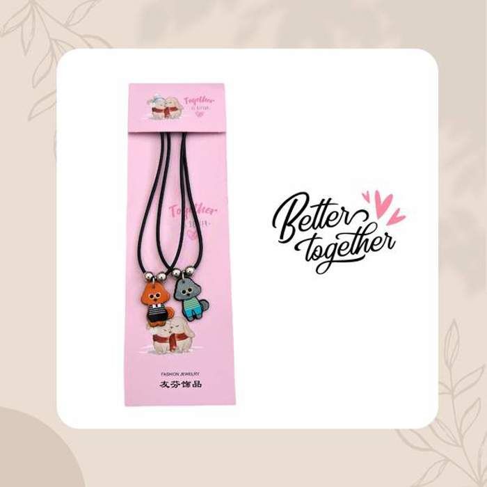 Collier - Better Together - Duo Teddies - Acier inoxydable - Femme - Adulte
