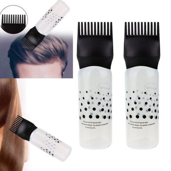 2 x pulvérisateur pour cheveux avec peigne, Flacon pour racines de cheveux