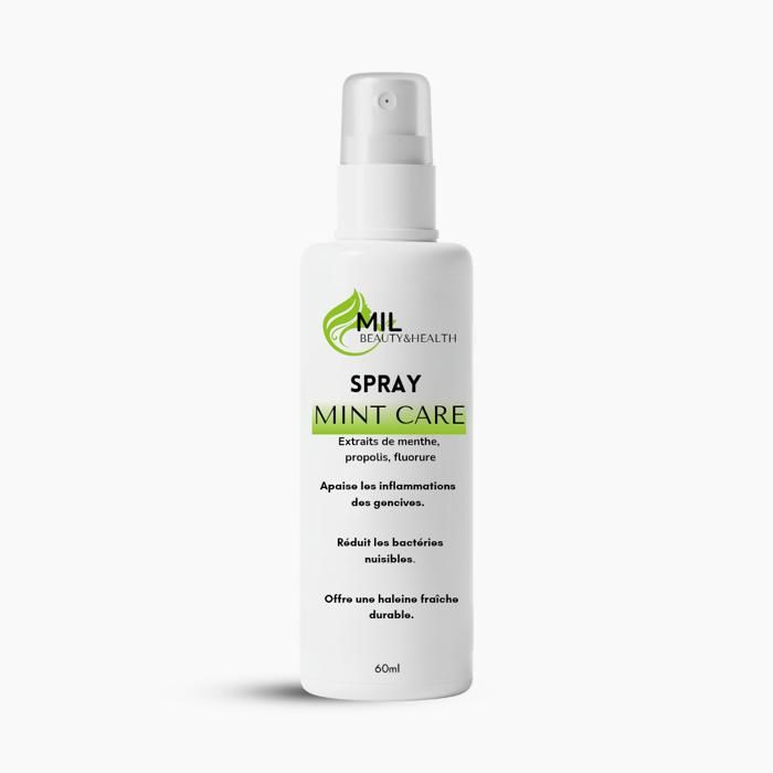 Spray Bucco-Dentaire - MIL BEAUTY&HEALTH - Mint Care - Haleine Fraîche - Protection Émail - 150 ml
