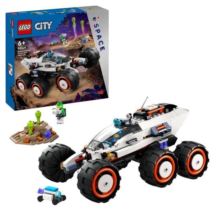 LEGO® 60431 City Space Exploration Rover och utomjordiskt liv, leksak med 2 minifigurer, robotfigurer