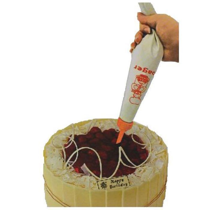 Sac de crème Seringue Baichu Poche à douilles pâtisserie de décoration pour gâteau  (couleur aléatoire)