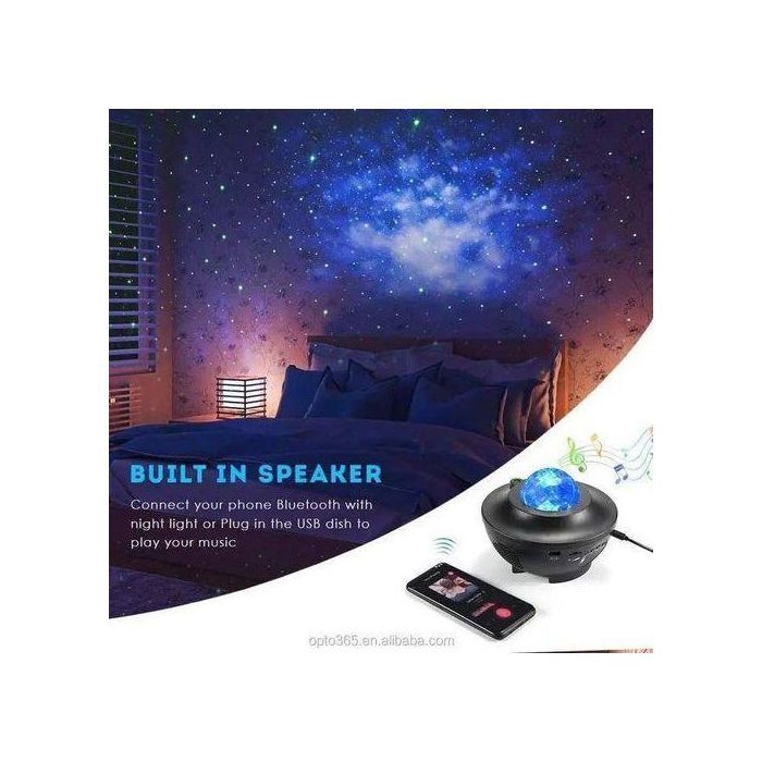 Projecteur Galaxy Night Light avec Haut-Parleur 21 modes d'éclairage + Télécommande .
