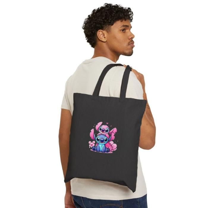 Sac en toile tendance avec un joli motif - pratique et léger, travail, l'école-3