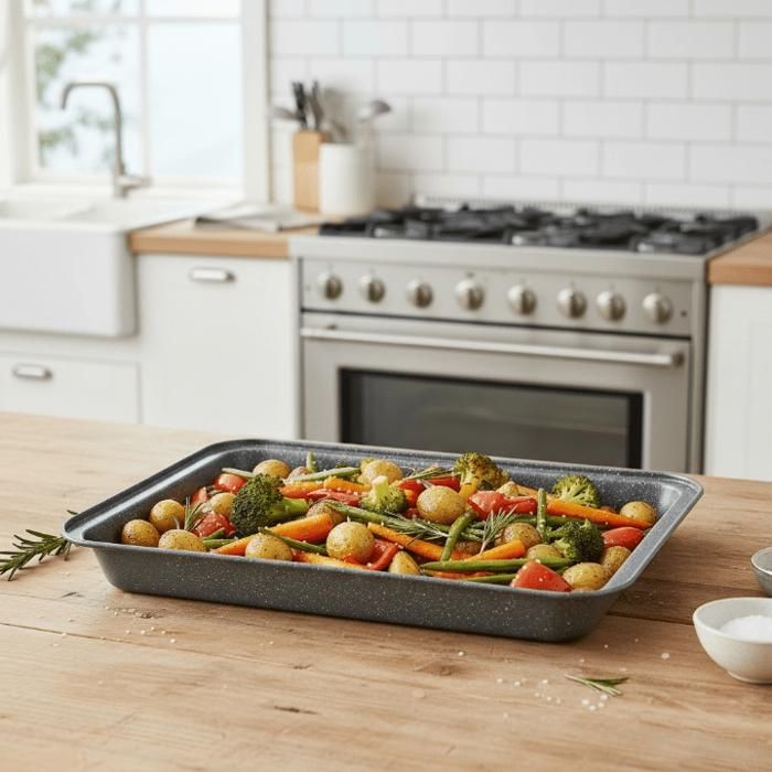 Plateau cuisson 37×25 cm – Pour rôtir, cuire et griller