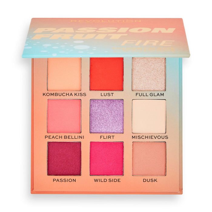 Fard à paupières - REVOLUTION - Hot Shot Passion Fire - 9 teintes - Multicolore - Non waterproof