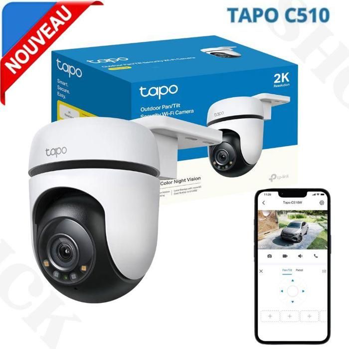 Cámara extérieur inteligente Outdoor Pan/Tilt Security WiFi a Tapo C510W