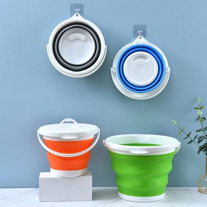 Seau d'eau portable pliable(Couleur aléatoire)