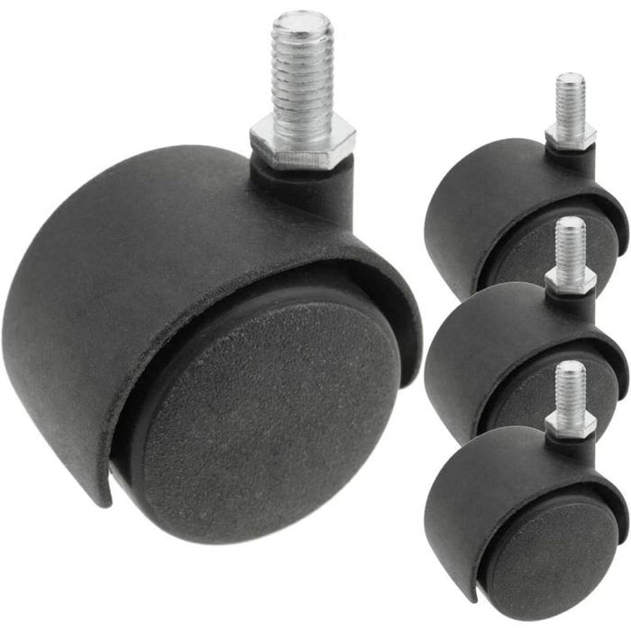 Roulettes pour Sols Durs 11mm / 50mm, Charge Maximale de 150 kg