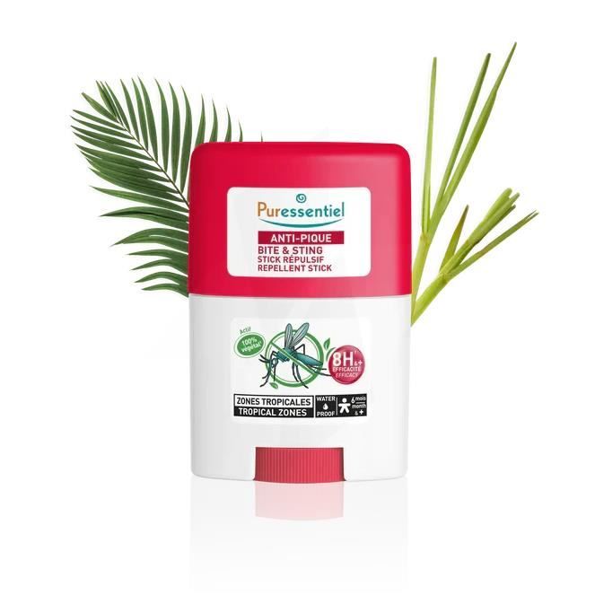 Stick Répulsif Zones Tropicales Puressentiel 20ml