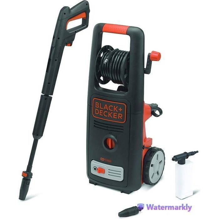 Nettoyeur Haute Pression - BLACK + DECKER - 135 Bar - 1800W - 440 L/H - 50 °C