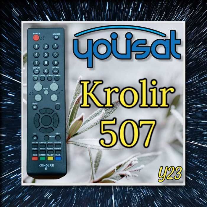 Télécommande - KROHLER - 507 KROLIR - Noir - Simple - Compatible avec TV