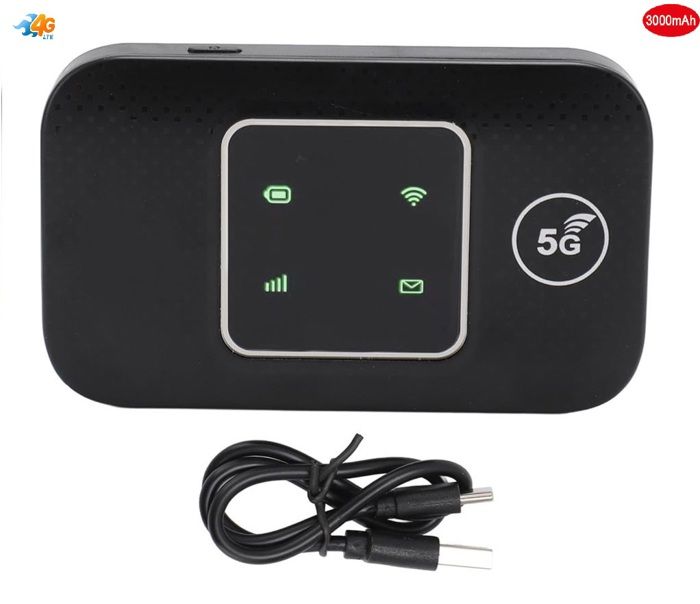 Mini Routeur 4G LTE Portable WiFi Hot Pots porte Carte Sim Ecran Lcd