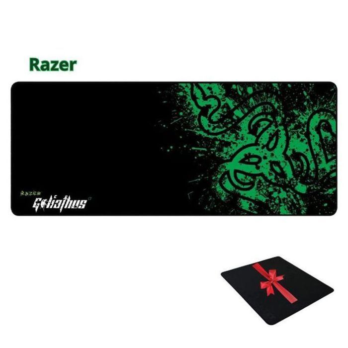 Razer Tapis Gamer pour les jeux sur notebook 800x300x 3mm, XXXL +Mini Tapis Noir
