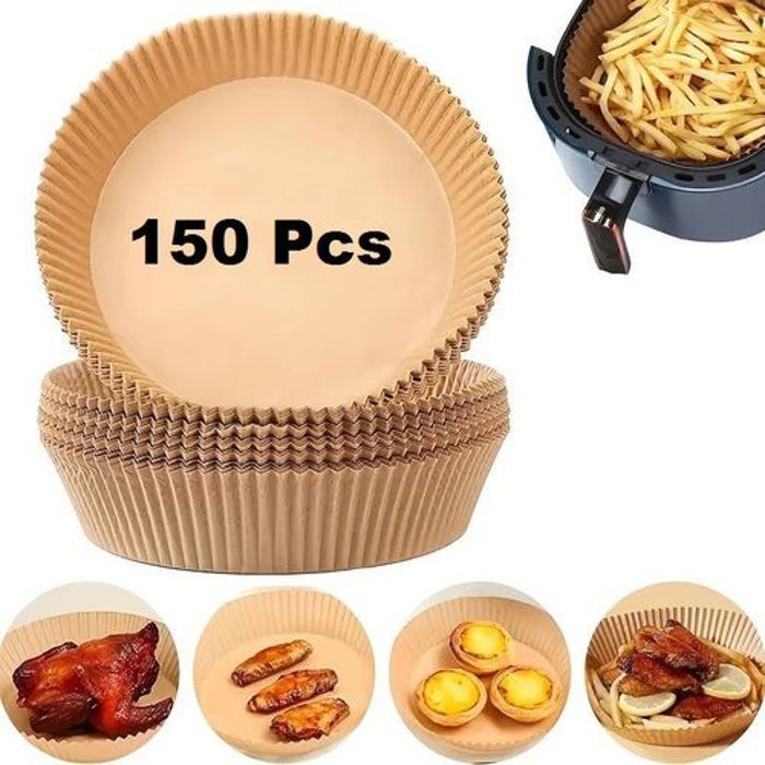 Papier cuisson De Friteuse À Air Jetable 150 Pcs Panier en papier pour Air Fryer