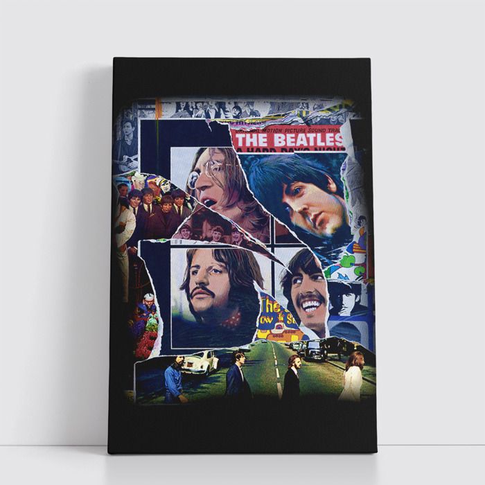 Tableau Rock sur Toile – Affiche Murale 25x40 cm Groupes de Rock Légendaires et Modernes 486