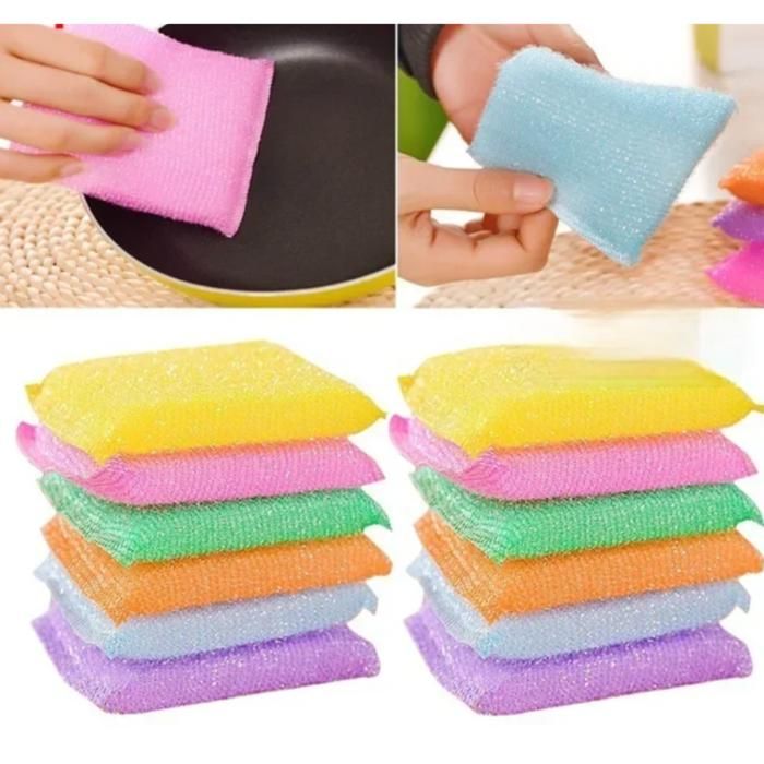 Pack de 4 Éponges Multifonctionnelles pour la Cuisine(Couleur aléatoire)