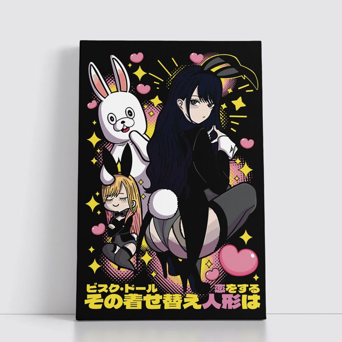 Tableau decoratif sur Toile 25x40 cm Anime attack on titan - one piece - Naruto - death note - Jujutsu Kaisen - Spy x Family 111