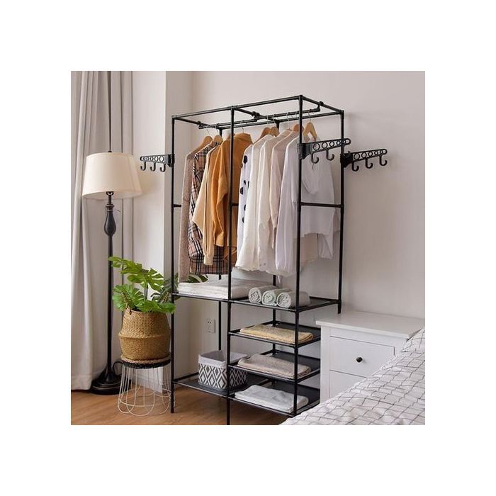 Étagère murale lux pour vêtements et manteaux, support et étagère à chaussures