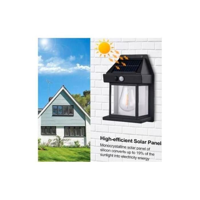 Lampe Murale Solaire LED - Détecteur de Mouvement