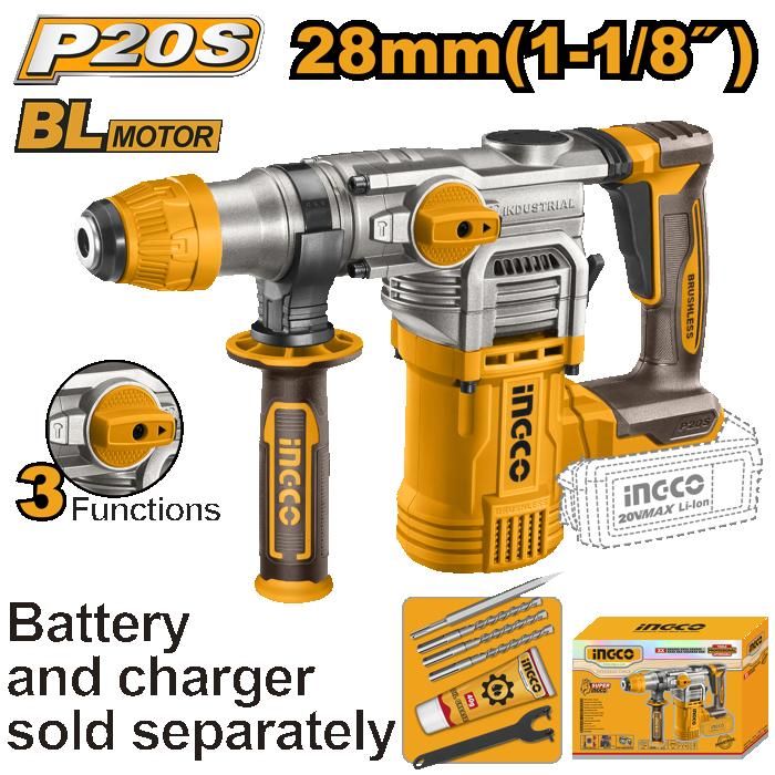 INGCO - Marteau perforateur sans fil