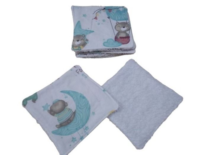Lingette lavable pour bébé (lot de 7 lingettes)