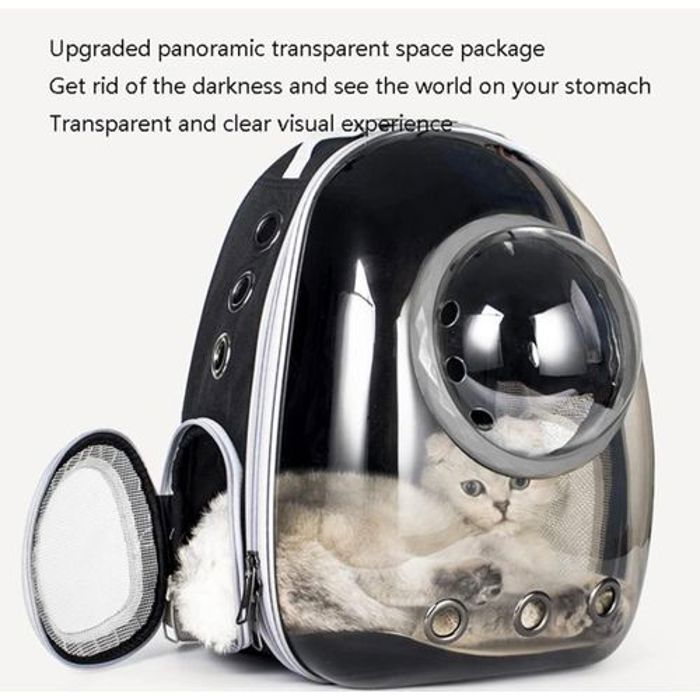 Pet Sac à dos transparent pour capsule spatiale pour animaux de compagnie, transporteur de chat .