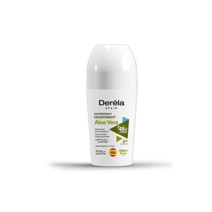DERELA Déodorant Roll-On Aloe Vera Sans Alcool, 50ml
