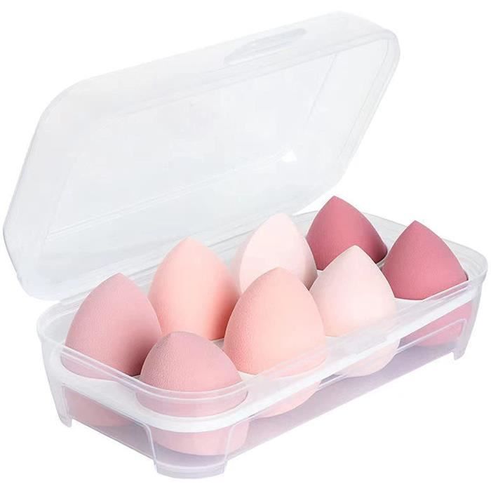 Éponge de maquillage,Blender Maquillage sans Latex,Foundation Éponge de mélange,pour Hygiene,Beauté,Soins,Visage,Peau,Corps,8pcs