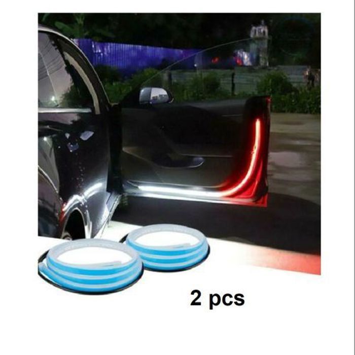Ensemble de 2 voyants d'alerte de porte de voiture - Lumières LED vives pour maintenir la sécurité