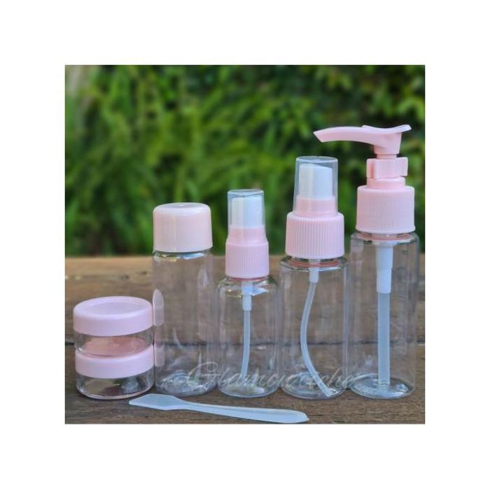 Ensemble de bouteilles distributrices de voyage, 7 pcs, conteneurs rechargeables