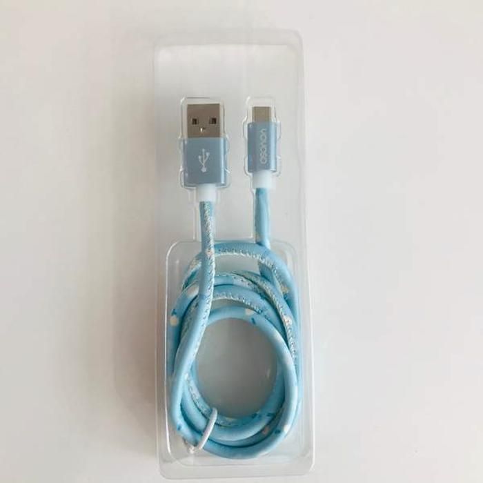 YOYOSO - 2.4 ligne de données Android en cuir de style campagnard - BLEU