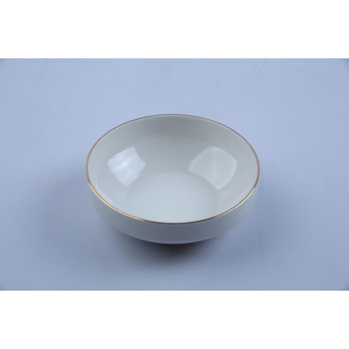 Bol en porcelaine avec rebord doré 14 cm