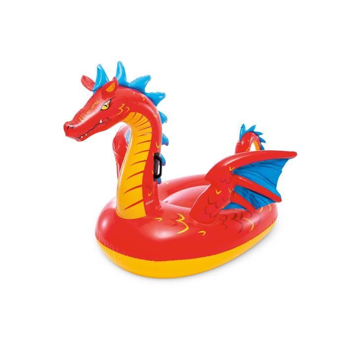 Chevauchable - INTEX - Dragon rouge gonflable à chevaucher - Asymétrique - Extérieur - Mixte