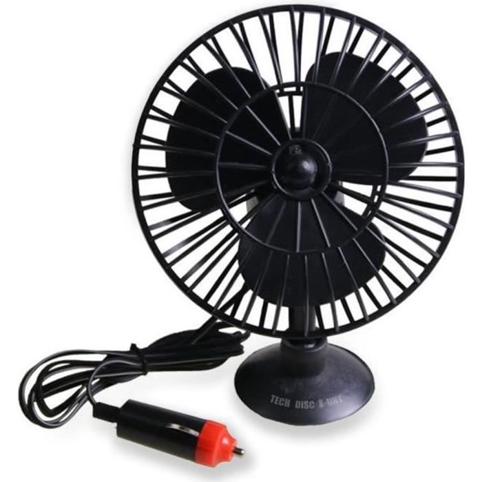 Ventilateur portable - Non spécifié - 12V - Allume-cigare - Flexible - 18W