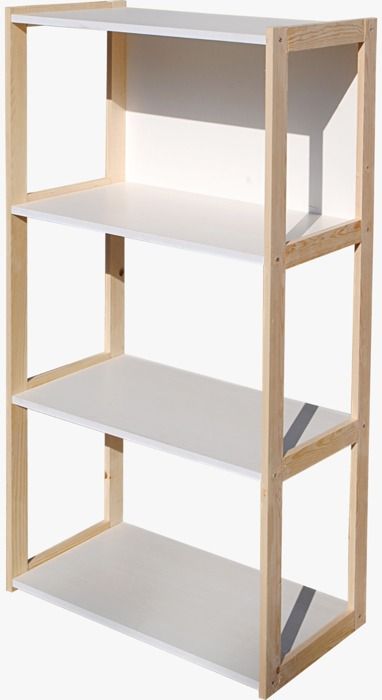 ETAGERE NATURA 3 NIVEAUX BOIS MASSIF: 63X33X H 120 CM